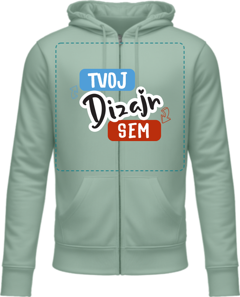 B&C ZIPPED pulover s kapuco in zadrgo